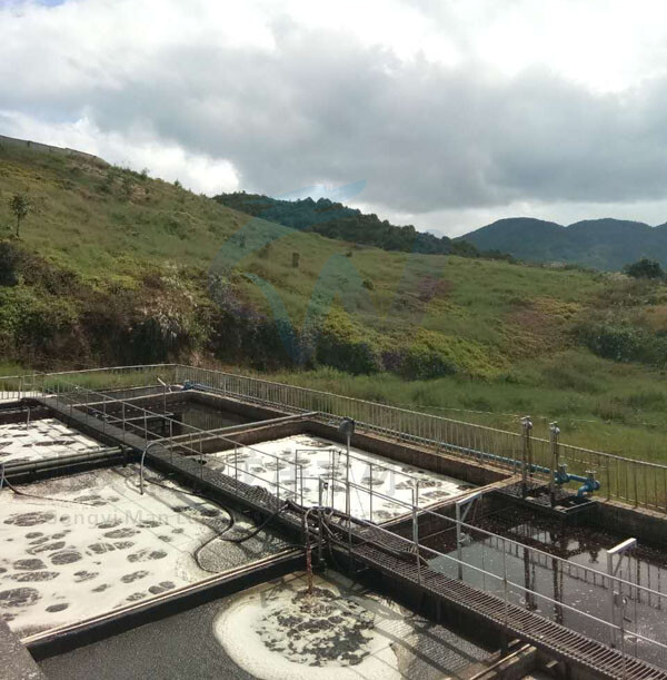 河北印染厂污水处理现场